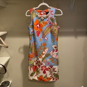 Knit embellished shift dress